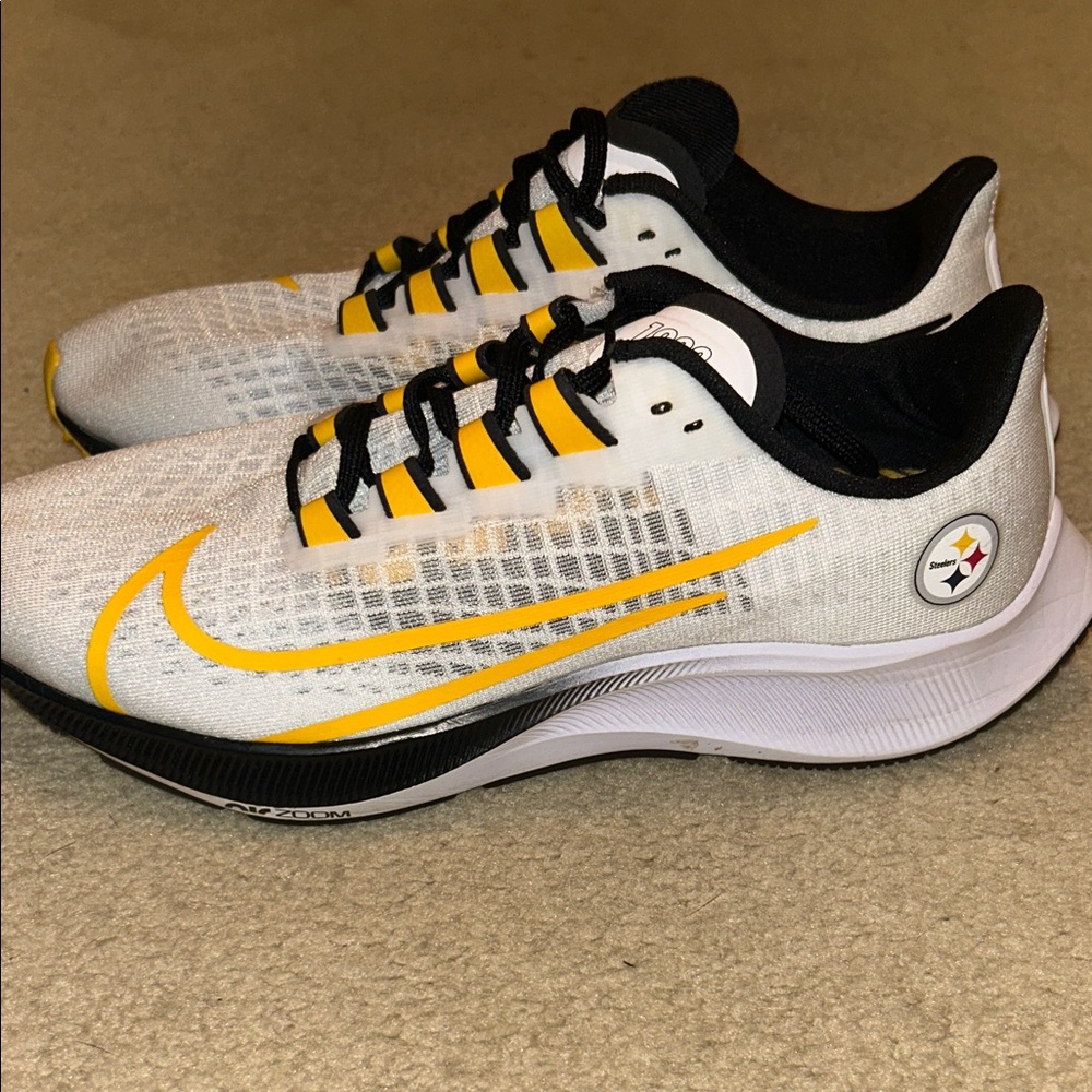 Pittsburgh Steelers Nike Unisex Air Zoom Pegasus 37 Running Shoes - Picture 6 of 14